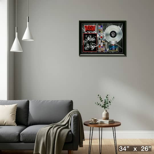 Rush Framed Collage With Platinum LP 34" x 26"